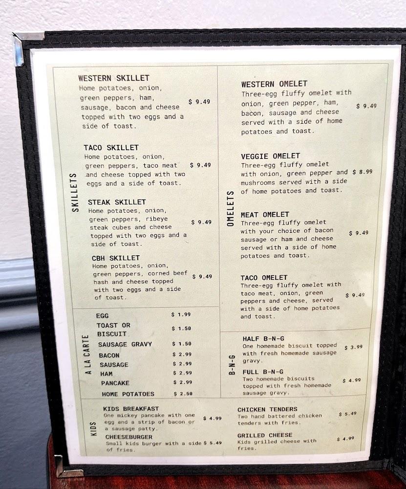 12th Street Cafe Menu image 1