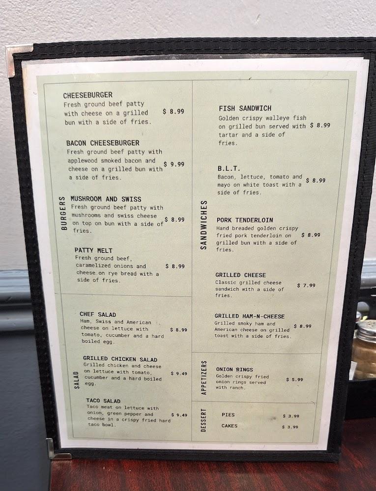 12th Street Cafe Menu image 2